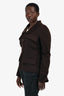 Pre-Loved Chanel™ Brown Cashmere Utility Jacket Size 42