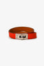 Hermès Red Leather Double Tour Bracelet