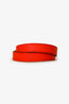 Hermès Red Leather Double Tour Bracelet