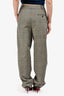3.1 Phillip Lim Grey/Blue Plaid Pleated Pants Size 4