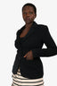 The Row Black Wool Single Breasted Blazer Size 8