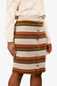 Pre-Loved Chanel™ Beige/Multi Striped Knit Skirt Size 40