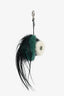 Fendi Black/Green Fur Ball Key Chain