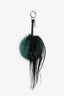 Fendi Black/Green Fur Ball Key Chain