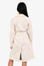 Nili Lotan White Cotton Double Breasted Trench Coat Size S