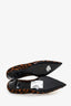 Saint Laurent Leopard Print Pony Skin Pointed Heels Size 38