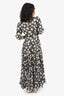 Rixo Black/Yellow Daisy Polka-Dot Print Maxi Dress Size XS