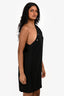 IRO Black One Shoulder Eyelet Detail Mini Dress Size 38