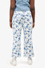 Derek Lam 10 Crosby White Floral Print Pants Size 14