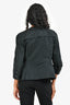 Louis Vuitton Black Nylon Light Weight Button Down Jacket Size 44