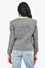 Pre-Loved Chanel™ 2003 Brown/Blue Tweed Metallic CC Blazer Size 44