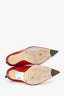 Jimmy Choo Red Leather Pointed Toe Boots Size 36.5