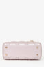 Christian Dior Pink Shimmer Cannage Leather Mini 'Lady Dior 'Top Handle with Strap (As Is)