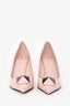 Valentino Pink Patent Leather Rockstud Pointed Heels Size 37