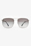 Prada Grey/Silver Square Aviator Sunglasses