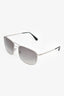 Prada Grey/Silver Square Aviator Sunglasses