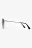 Prada Grey/Silver Square Aviator Sunglasses