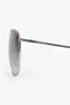 Prada Grey/Silver Square Aviator Sunglasses