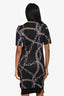 Louis Vuitton Black Chain Graphic Midi Dress Size XS