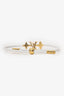 Louis Vuitton White Leather Monogram LV Crew Bracelet