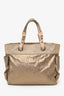 Pre-Loved Chanel™ 2006/08 Gold Leather Paris Biarritz Tote Bag