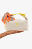 Hermès Beige/Yellow Canvas Bride-A-Brac Small Case