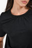 Maje Black V-Neck 3/4 Sleeve Top Size 1