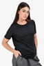 Maje Black V-Neck 3/4 Sleeve Top Size 1