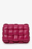 Bottega Veneta Fuchsia Pink Leather Cassette Crossbody