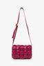 Bottega Veneta Fuchsia Pink Leather Cassette Crossbody