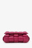 Bottega Veneta Fuchsia Pink Leather Cassette Crossbody