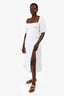 Reformation White Linen 'Belgium' Midi Dress Size 8