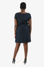 Prada Navy S/S Midi Dress Size 46