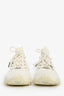 Jimmy Choo White Crochet Knit Sneakers Size 36.5