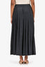 Zeus + Dione Navy Polka Dot Wrap Midi Skirt Size 42