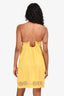 Zadig & Voltaire Yellow Silk Lace Detailed Slip Mini Dress Size S