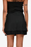Sandro Black Pleated Sailor Mini Skirt Size 34