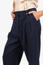 Favorite Daughter Navy Pinstripe Trousers Size 6