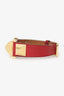 Hermes Red Leather 'Medor' Watch