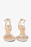 Mach & Mach White Satin/Pearl Crystal Embellished Heels Size 38