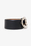 Pre-Loved Chanel™ 2000 Black Leather CC Buckle Belt Size 85 (As Is)