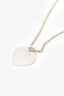 Tiffany & Co Sterling Silver Beaded Chain 'Return To Tiffany' Heart Tag Necklace