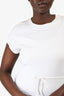 See by Chloe White T-Shirt Eyelet Dress Size L
