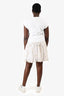 See by Chloe White T-Shirt Eyelet Dress Size L