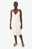 T by Alexander Wang White Silver Chain Midi Dress Size 10