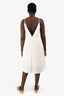 T by Alexander Wang White Silver Chain Midi Dress Size 10