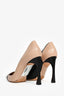 Christian Dior Nude/Black Slingback Heels Size 37.5