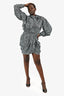 Isabel Marant Black/White Silk Printed Dress Size 42