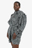 Isabel Marant Black/White Silk Printed Dress Size 42