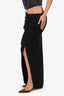 Rick Owens F/W 2021 Black Slit Maxi Skirt Size L